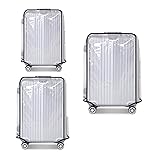 FABULWAY Clear PVC Luggage Cover Protectors