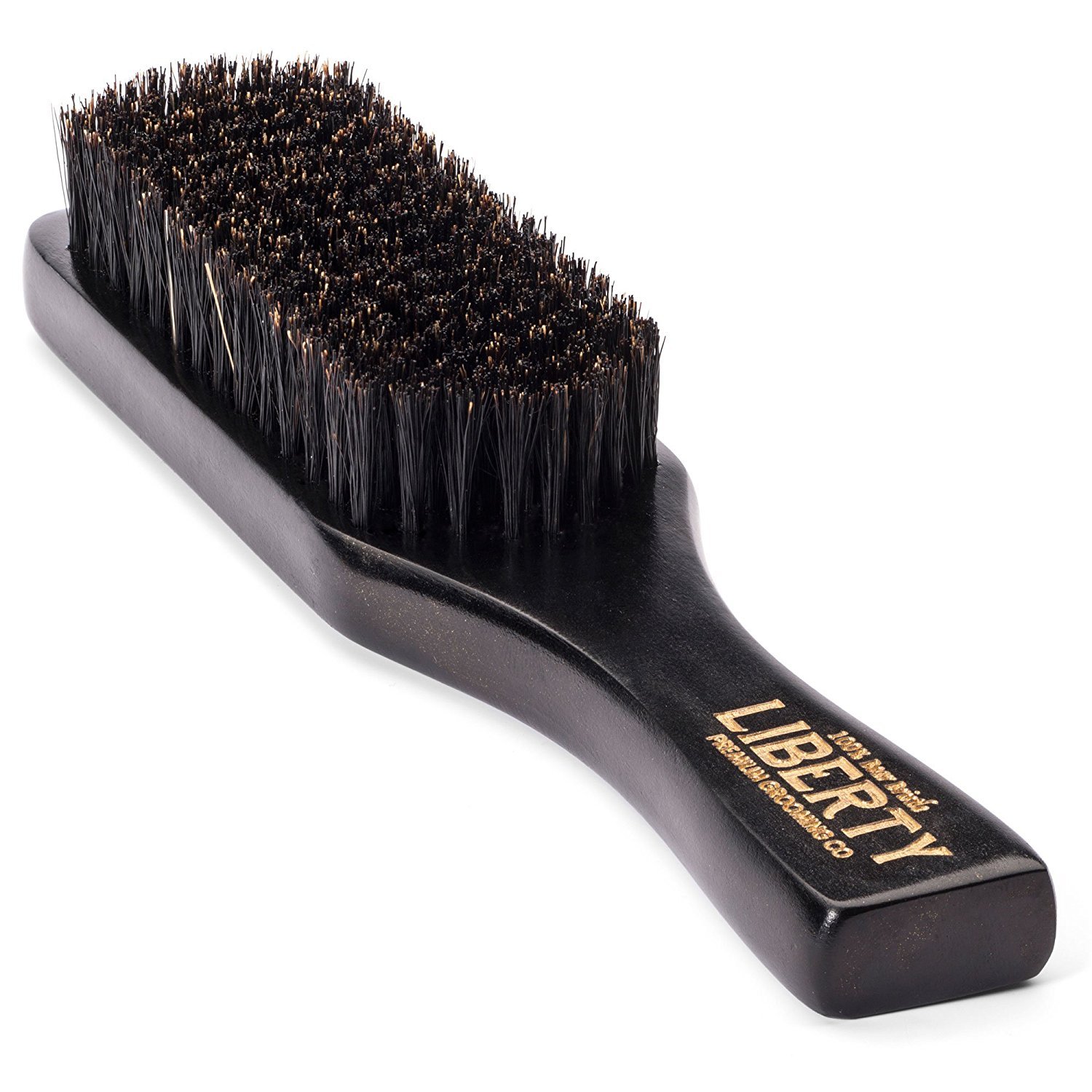 Beard Brush - Boar Bristle Brush by Liberty Premium Grooming Co. - Guaranteed 100% Firm Boar Bristle