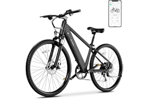 TS TST GRP LLC TST Electric Bike for Adults with Peak 500W 23MPH Brushless Motor，36V Removable Internal Battery,50Miles City Electric Bike,35-Speed Electric Mountain Bike,26" Tire Step Over E Bike.