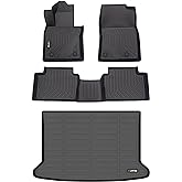 HAFIDI All Weather Car Floor Mats & Cargo Liner for Mazda CX-30 2020-2025 2026 Custom Fit Full Set Accessories - Black