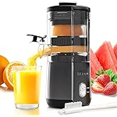 JLH Hands-Free Citrus Juicer Machine – 100W Powerful Motor,Lemon Squeezer with Cleaning Brush, Ideal for Oranges, Lemons, Gra