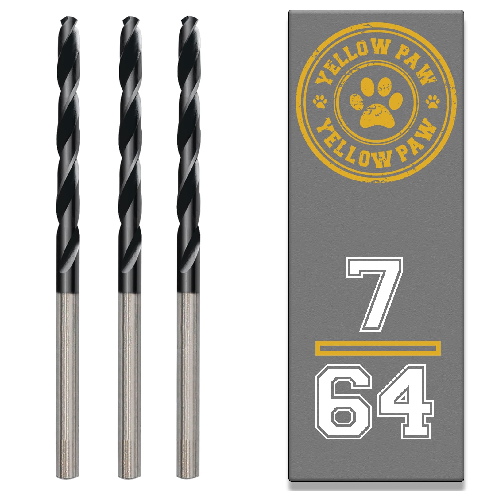Photo 1 of 7/64 Inch Drill Bit (3 Pack) Industrial Grade M35 Cobalt Titanium Aluminum Nitrite - 7/64" Diameter & Total Length of 2-5/8" with Working Length of 1-1/2" Easily Drill Into Metal, Steel, & Aluminum
