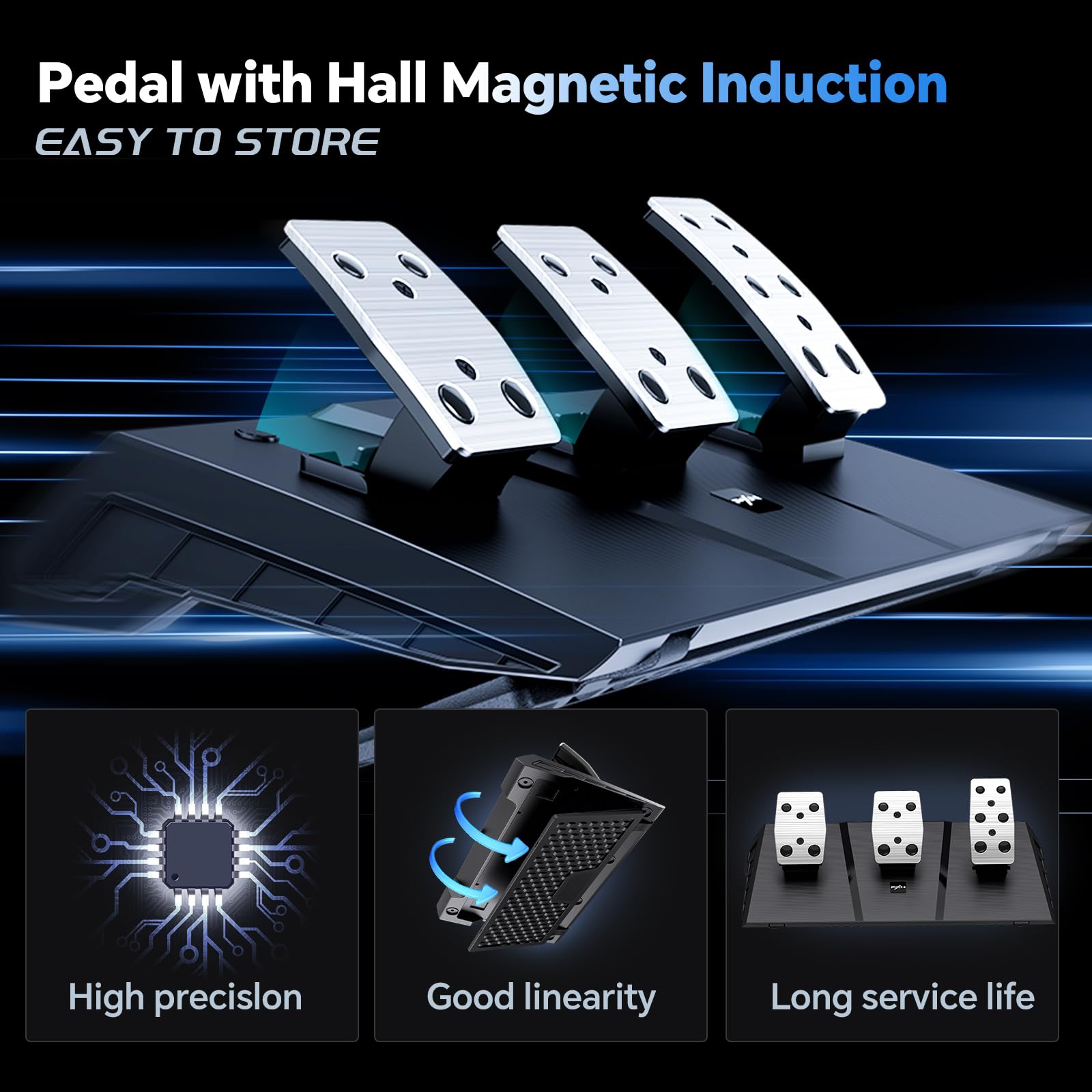 PXN PC Steering Wheel, V9 GEN2 Universal Usb Car Sim 270/900 Degree Race Steering Wheel with 3-Pedals and Shifter Bundle for PC, Xbox One, Xbox Series X/S, PS4, PS3