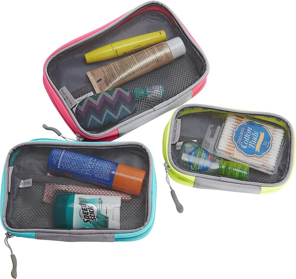  | Travelon Set Of 3 Packing Squares Cool Tones, One Size | Packing Organizers