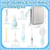 HlpiAMok Little Angel 10Pcs Baby Grooming Kit in Blue with Case view 2