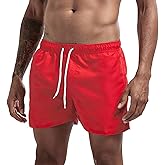 JIHUILAI Mens Swim Trunks Quick Dry Swim Shorts with Mesh Lining Beach Shorts Bathing Suits
