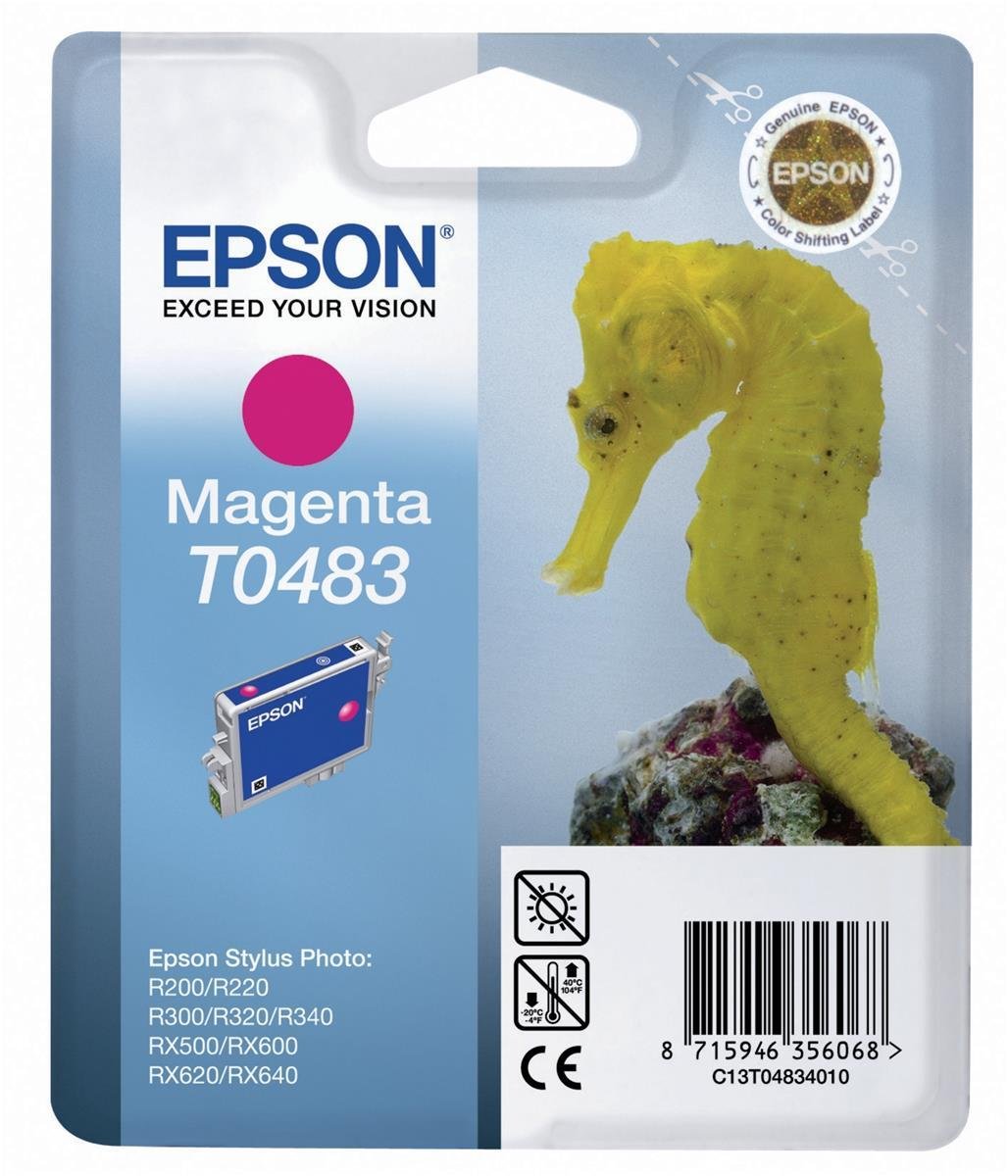 Epson Stylus Photo ink printer original ink inkjet print cartridge T0483 Magenta Red