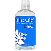 Sliquid H20 Water Based Lube, Natural Lubricant Glycerin Free Personal Lubricants, (8.5 Oz) Clear, Unscented