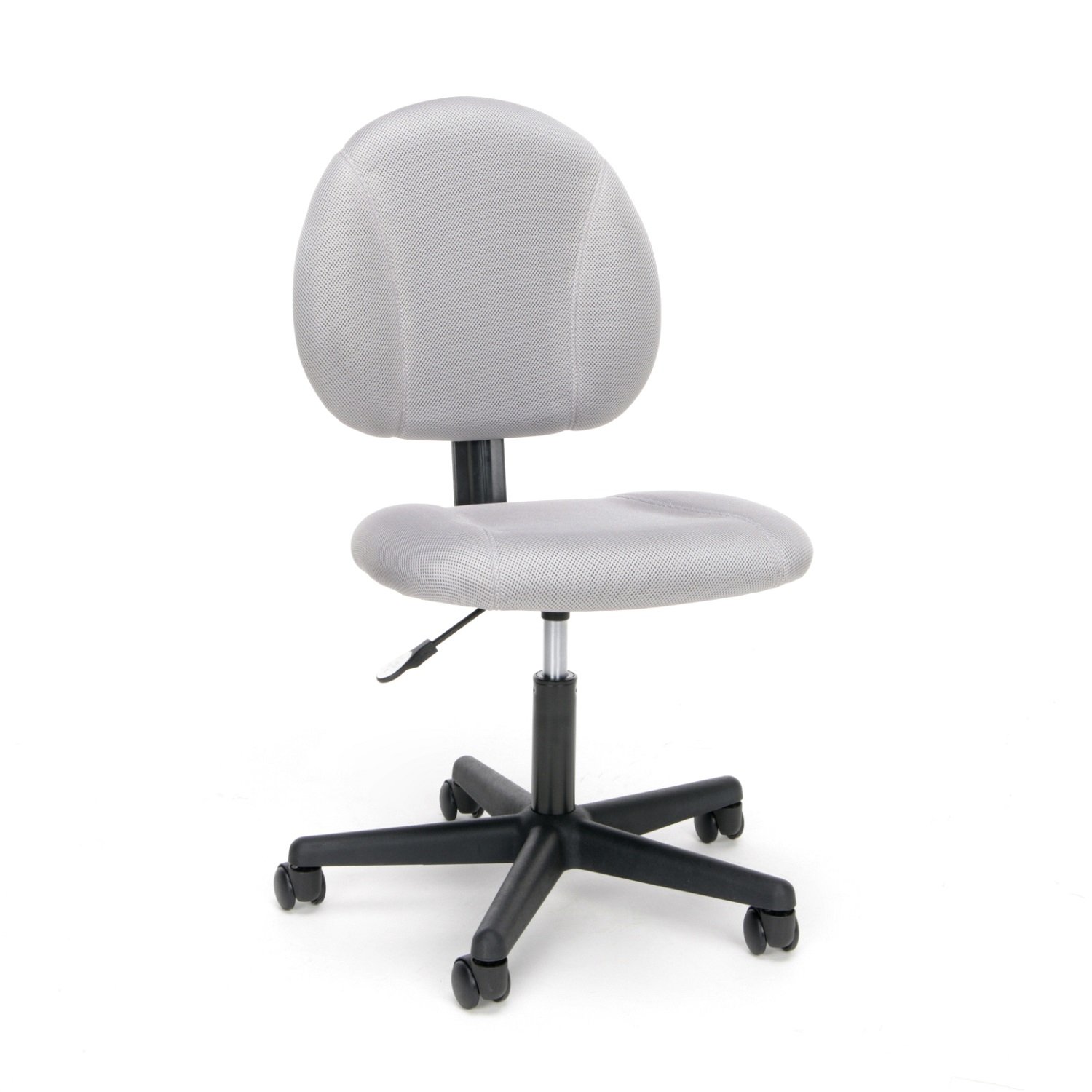 Essentials ESS-3060 Swivel Upholstered Armless Task Chair - Ergonomic Computer/Office Chair, Gray