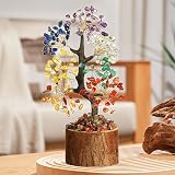 Vicloon 7 Chakra Crystal Tree, Feng Shui Money Tree, Colorful Leaves view 4