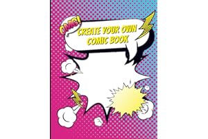 Blank Comic Book for Girls 6-12: reate Your Own Comic Book Kit, Blank Comic Book Sketchbook With Over 120 Pages 8.5" x 11" Cartoon / Comic Book With Templates