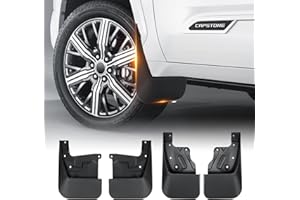 Sunsdrew Mud Flaps for Toyota Tundra 2022-2026 Mudguards Accessories All-Weather Splash Guards 4PCS No-Drill Front&Rear Tundra Mudflaps Set(Not fits SR Models)
