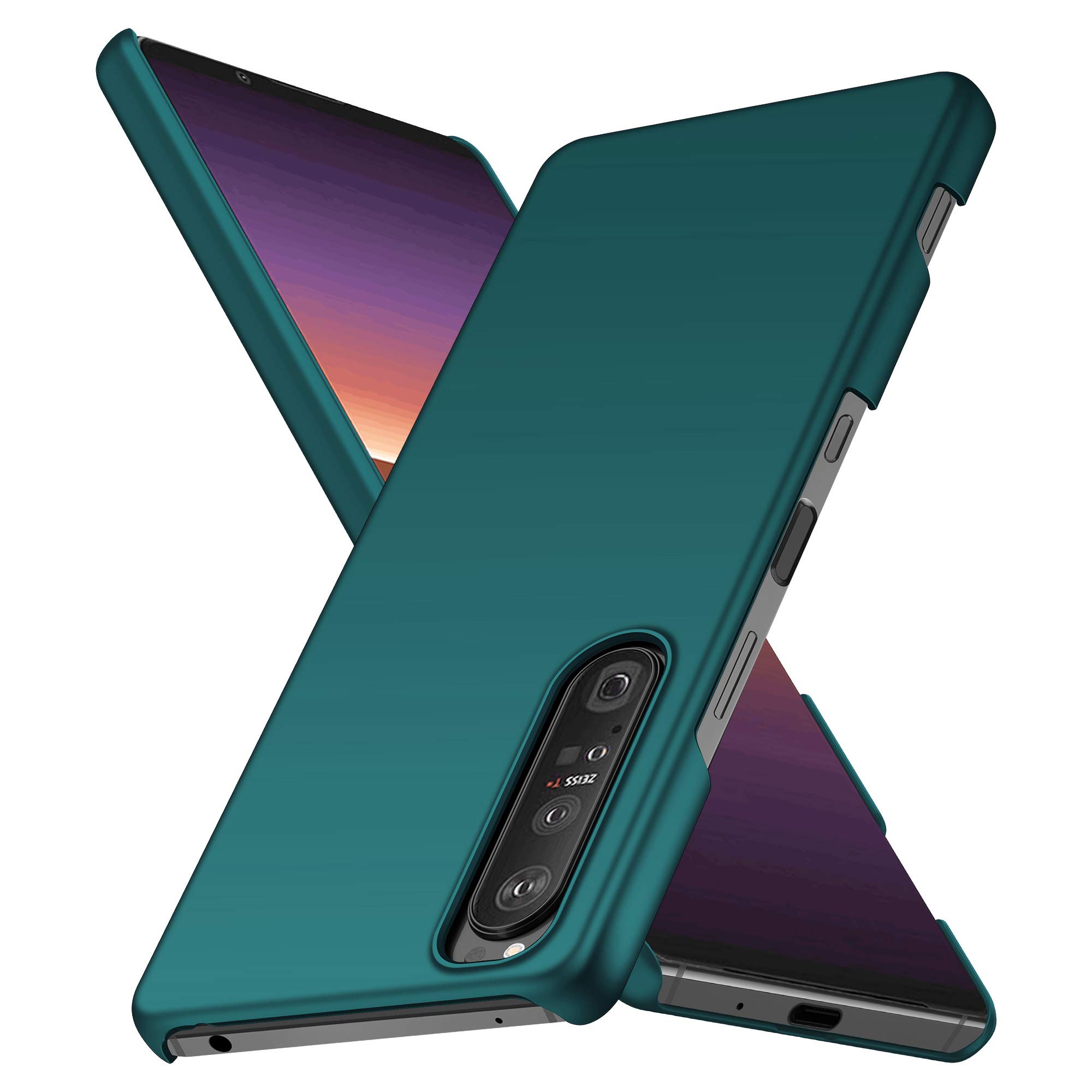 BRAND SET Case for Sony Xperia 1 IV Case PC Silky Ultra Thin Phone Case, Shockproof Ultra-thin Matte Hard Cover Suitable for Sony Xperia 1 IV-Green