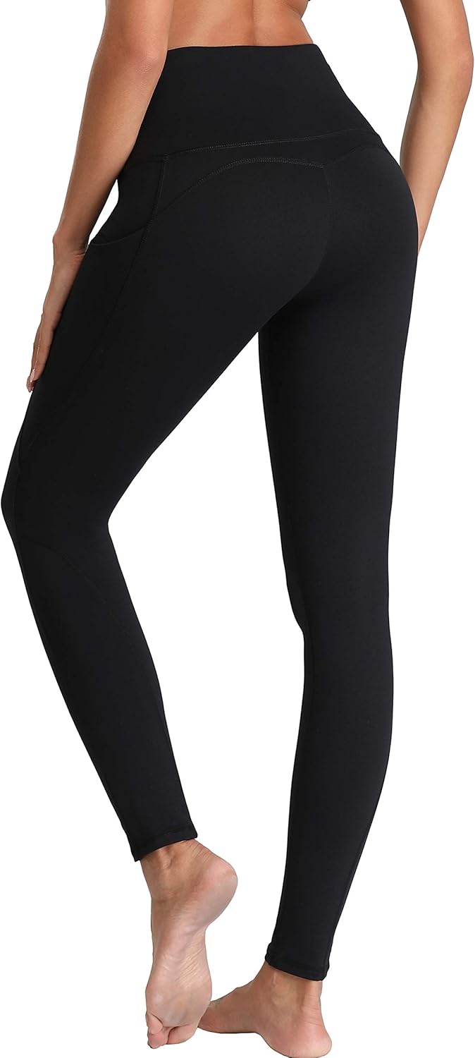 Oalka Women Yoga Pants Workout Running Leggings: Clothing