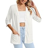 DB MOON Womens Summer Lightweight Cardigan 3/4