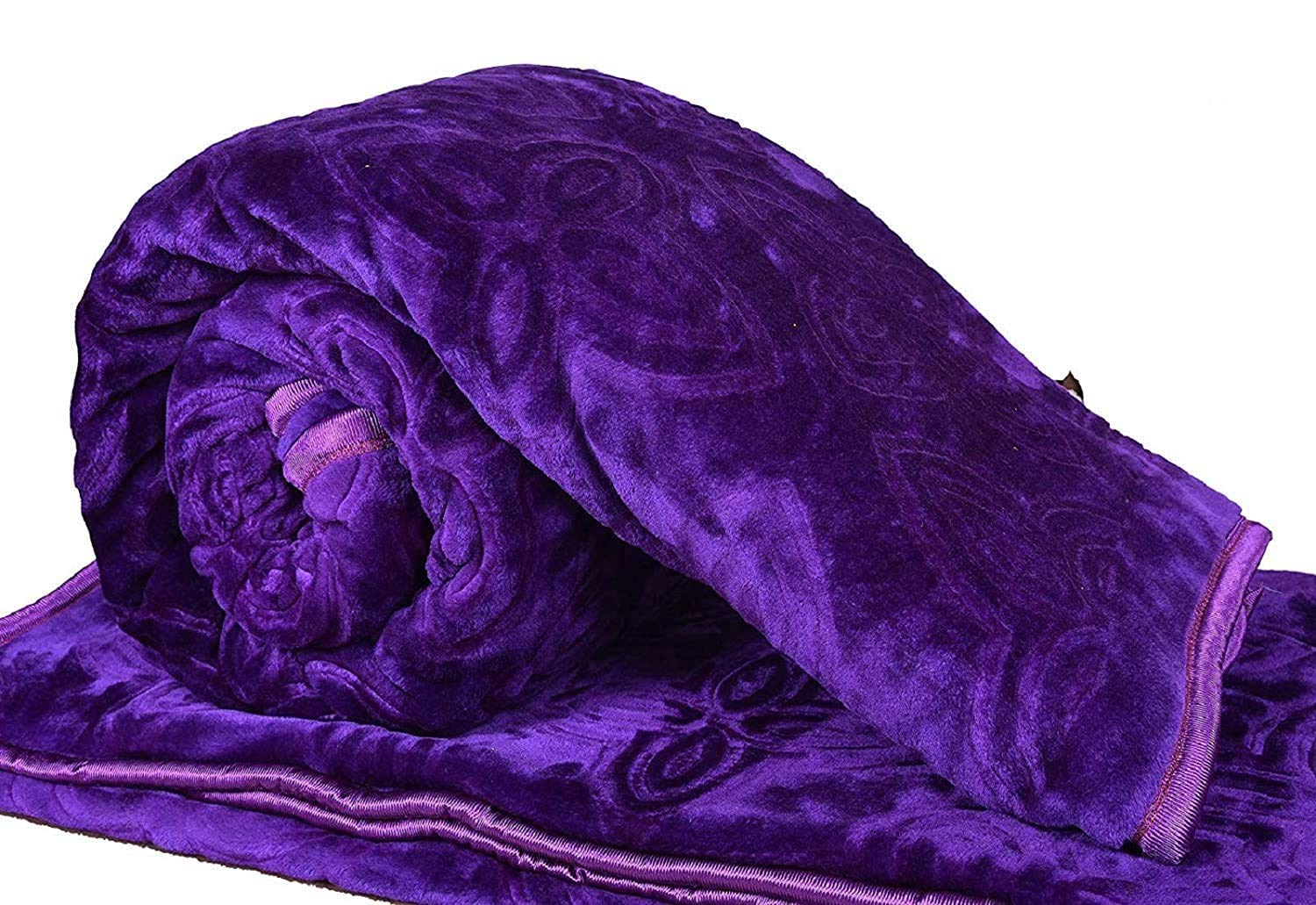 Buy DRaX Microfibre Blanket / Kambal Soft Luxurious Blanket Purple