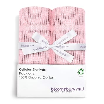 pink cellular baby blanket