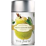 Tea Forte WHITE GINGER PEAR Loose Leaf White Tea, 2.1 Ounce Tea Tin