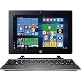 Acer Switch One 10 Premium 2-in-1 Laptop Tablet, 10.1" Touchscreen IPS LED Display (1280 x 800), Quad Core Intel Atom X5 Processor, 32 GB SSD, 2GB RAM, HDMI, Bluetooth, Windows 10-Silver