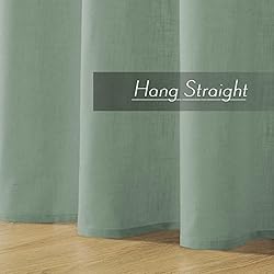 Joydeco Linen Curtains for Living Room,Light