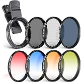 NEEWER 55mm ND + CPL + Star + 4 Graduated Color Filter Set | With Phone Lens Clamp, Compatible with iPhone 17 16 16e 15 14 Pro Max Plus Samsung Galaxy S26 S25 Ultra