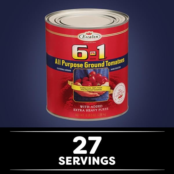 ESCALON 6 IN 1 ALL PURPOSE GROUND TOMATOES, 6 LB 9 OZ CAN