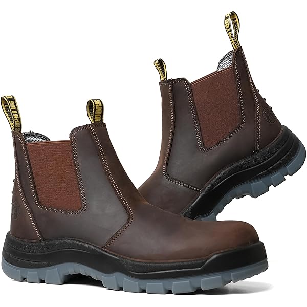 heren Groundbreaker Chelsea H2O stalen neus Dark Brown 41