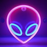 JYWJ Alien Neon Light,USB or 3-AA Battery Powered