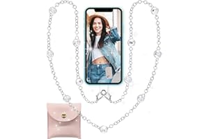 CALDEVER Crossbody Phone Lanyard Chain Cellphone Accessories Hands-Free Cell Phone Strap Works with All Phones