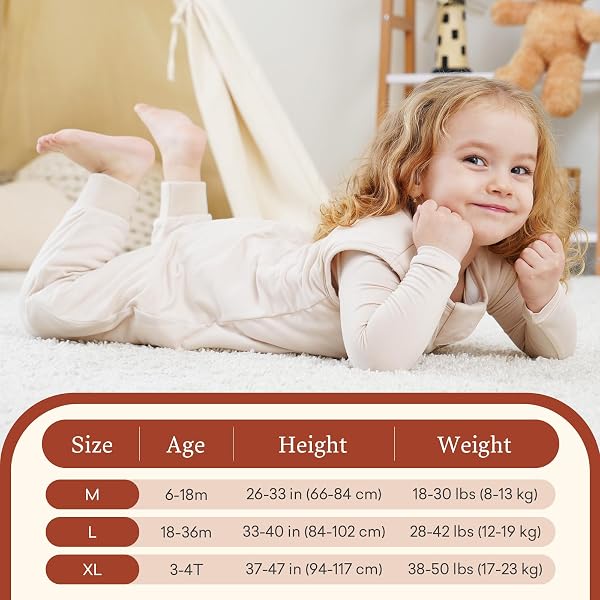 LITTOGOOSE 1.0 TOG TODDLER SLEEP SACK WITH LEGS FOR EARLY WALKERS WEARABLE BLANKET FOR TALL WALKING TODDLERS 18–36 MONTHS (3T–4T)