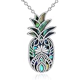 AXELUNA Fruit Necklace Sterling Silver Colorful Fruit Pendant Cute Jewelry Gift for Women