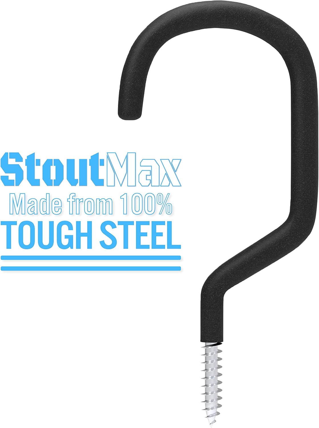 StoutMax Heavy Duty Bike Storage Hooks Set, 8 Pack: Office Products