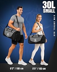 Gonex Gym Duffel Bag with Shoe Compartment Wet