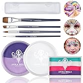 Anka Bella Professional Washable Face Paint(32gm),Water Based Face Painting Kit,Hypoallergenic & Non-Toxic,Gift for Birthday Parties/Halloween/Carnival(Sky Rainbow set)