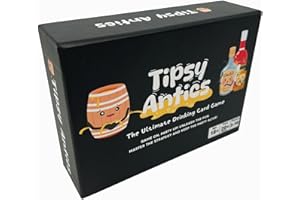 CRAFTMASBOX Tipsy Antics: The Ultimate Drinking Card Game - Party Games - Card Games for Adults - Drinking Games - Game Night - Laugh and Drink - Get Buzzed