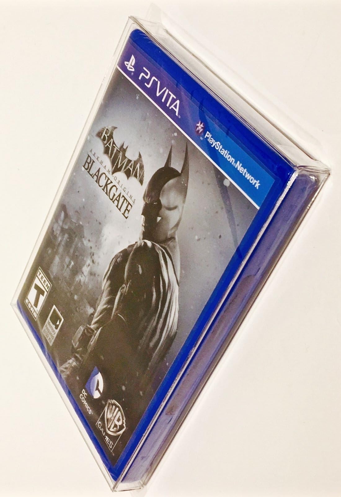 Link-e : Pack of 10 Plastic Protective Cases Compatible with Sony PS Vita Console Game Box (Playstation Vita), Transparent/Green, Label