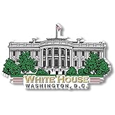 White House Magnet by Classic Magnets, 3D Rubber Vintage-Style Washington D.C. Series, Collectible Souvenirs and Gifts Made in the USA, 4.1" x 2.5"
