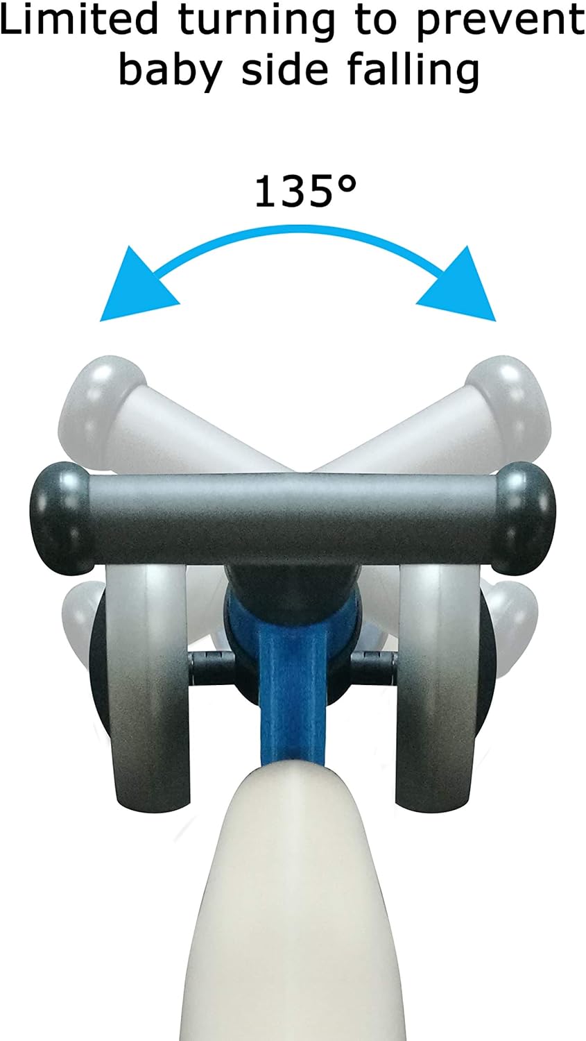Baby Balance Bikes 10-24 Month Children Walker | Toys for 1 Year Old Boys Girls | No Pedal Infant 4 Wheels Toddler Bicycle | Best First Birthday New Year Holiday Blue: Sports & Outdoors