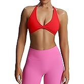Aoxjox Women's Workout Sports Bras Fitness Metamorph Sienna Twist Bra Yoga Crop Tank