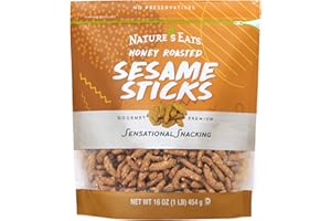 NATURE'S EATS Honey Roasted Sesame Sticks 16oz (Pack of 1)