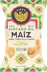 Siete Family Foods, Chips Tortilla Corn Lime Maiz Yellow White, 7.5 Ounce