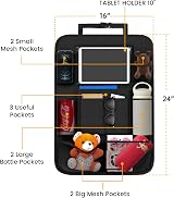 ACELIFE Car Organiser 2 Pack Back Seat Organizer with 10" Tablet Holder view 6