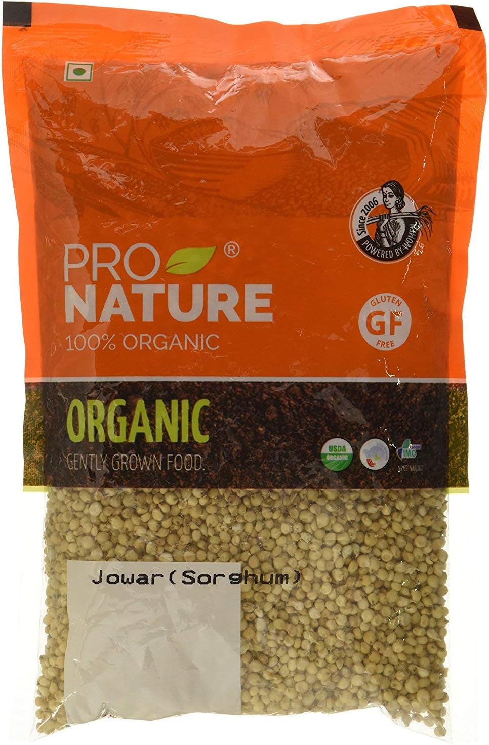 Pro Nature 100% Organic Jowar, 500 g by "Bharat Bazaar"