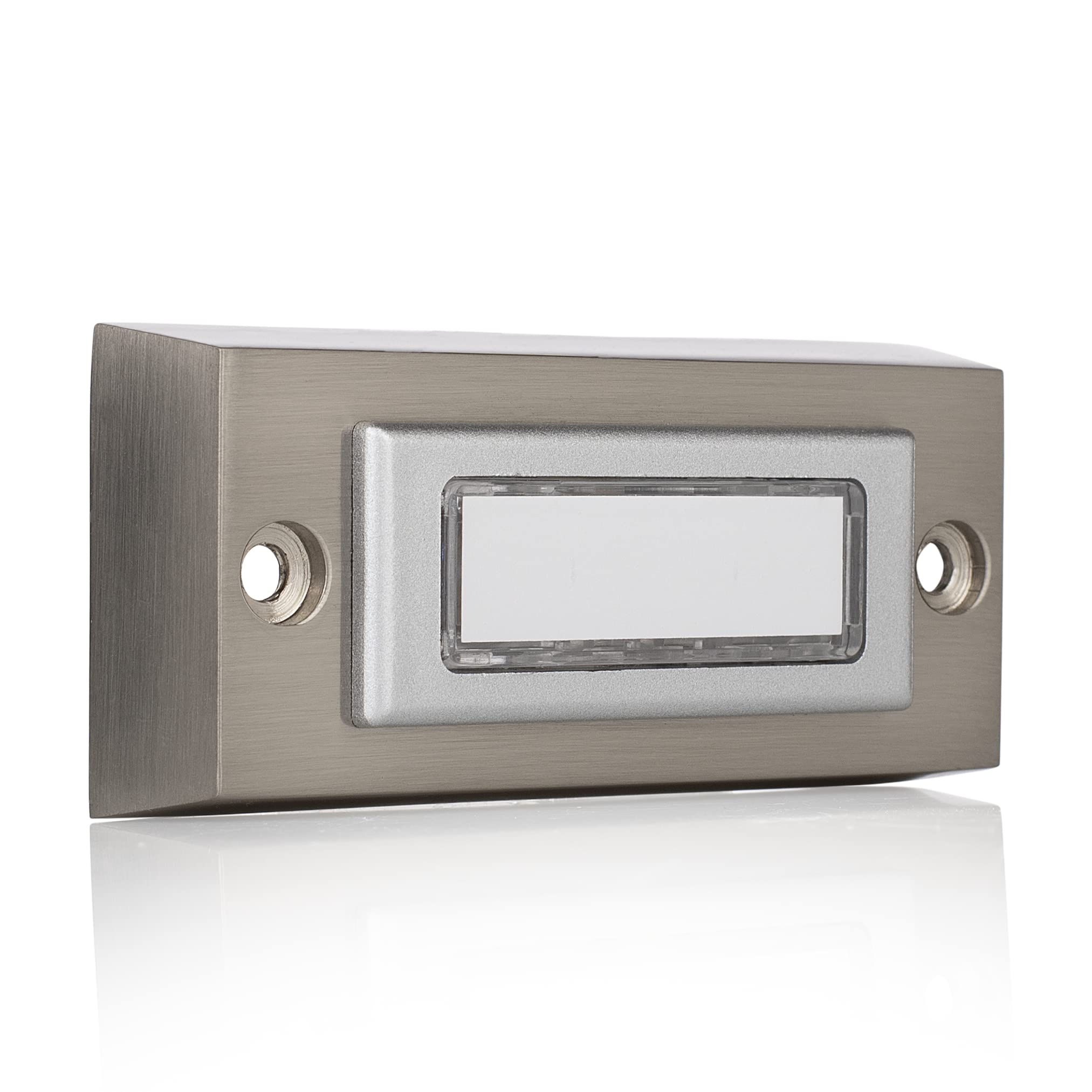 Byron Universal Doorbell Button - Backlit - Bi-Wire Installation - Brushed Stainless Steel