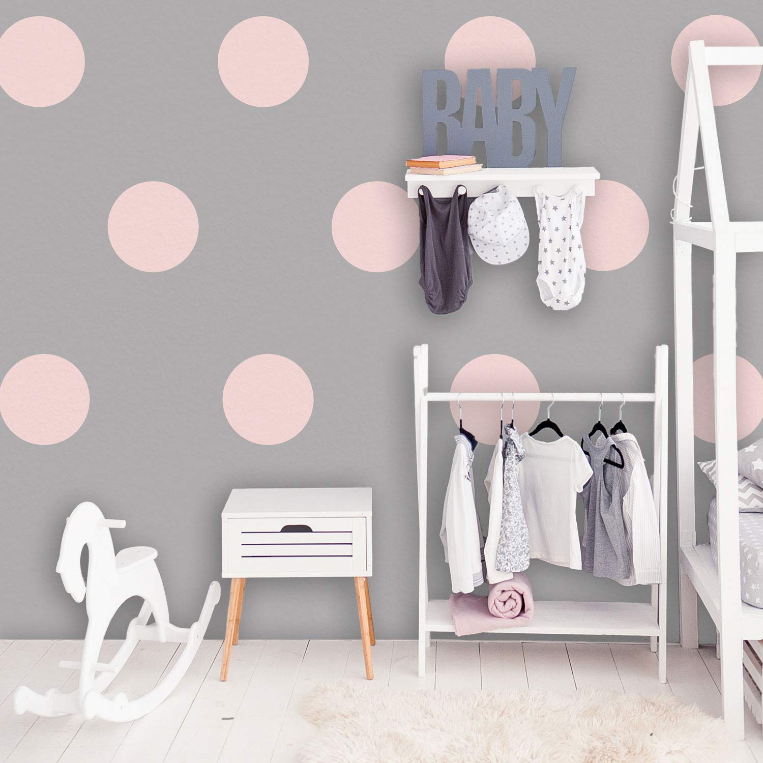 Circle Wall Stickers | Lots of Colours Options Available | Perfect for a Baby's Nursery or Child's Bedroom