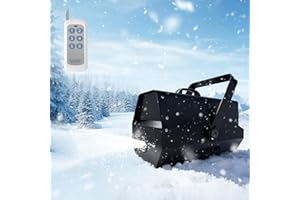 BIPOLARLIGHT 2000W Snow Machine Snowflake for Outdoor Indoor, Fake Snow Maker Machine with Remote & Manual for Christmas Party Wedding Photography Parties Stage Parades