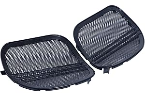 XMMT Gloss Black Tri-Line Speaker Grills Cover Trim for Harley Road Glide 2015-2023