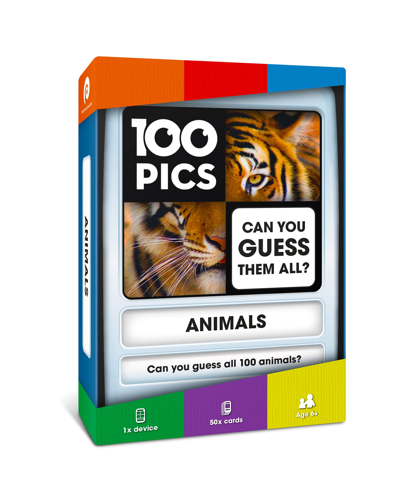 100 PICS Animals Game - Fun Travel Games for Curious Kids (Amazing Animals Pack) [Pocket Card Quiz] — image 1