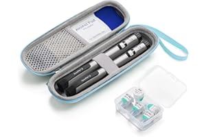 sijidou Insulin Cooler Travel Case, Portable Insulin Travail Case, Insulin Cooling Case Insulated Organizer for Insulin Pens (Blue)