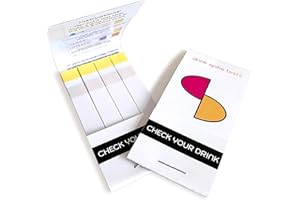 Check Your Drink Spiked Drink Test Strips Check for GHB & Ketamine Quick Results 8 Strips Per Pack Spiked Detector